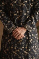 Men's Black All-Over Threadwork Embroidered Kurta